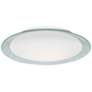 1_Besa Tuca 19 1/4"W Silver Foil Opal Matte LED Ceiling Light