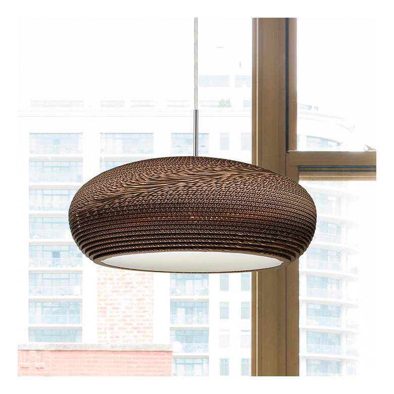 Image 1 Besa Venus 17 3/4" Wide Bronze LED Pendant Light