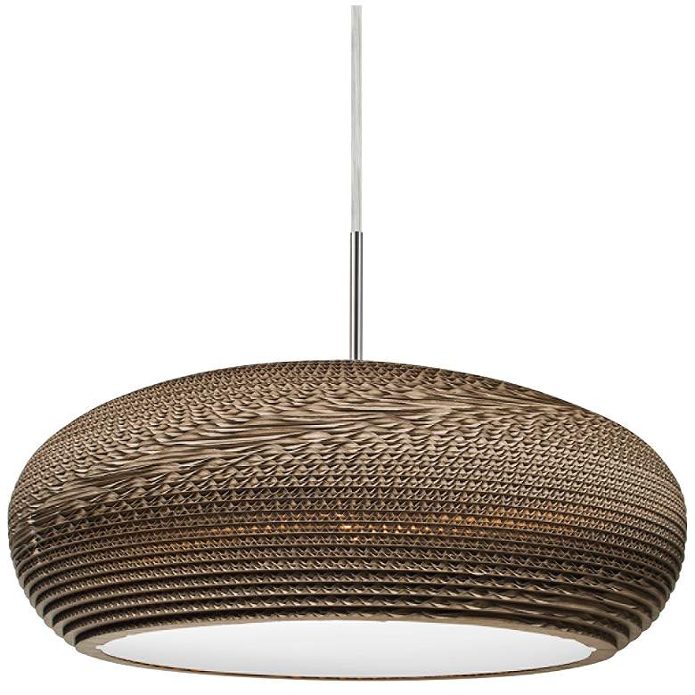 Image 1 Besa Venus 17 3/4" Wide Modern Cardboard Dome LED Pendant Light