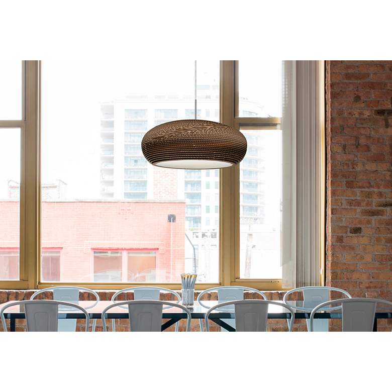 Image 2 Besa Venus 17 3/4" Wide Modern Cardboard Dome LED Pendant Light more views