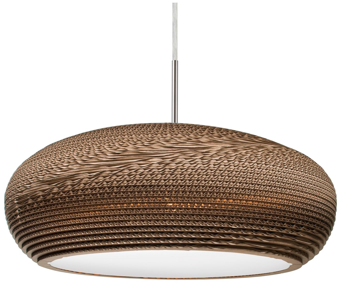 Thumbnail1 of Besa Venus 17 3/4"W Modern Cardboard Dome LED Pendant Light Made to Order