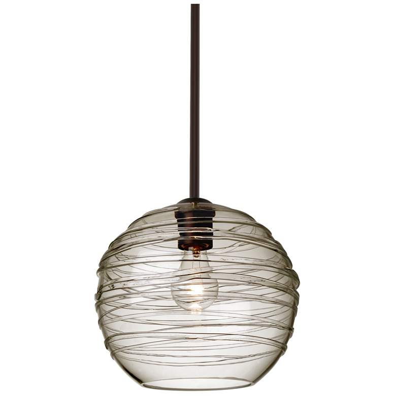 Image 1 Besa Wave 10 Pendant 10 Wide Bronze Finish