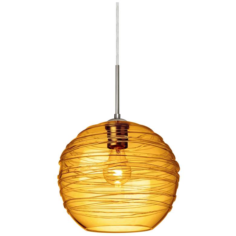 Image 1 Besa Wave 10 Pendant Amber