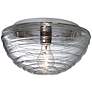 Besa Wave 12" Wide Clear Ceiling Light