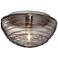 Besa Wave 12" Wide Smoke Ceiling Light