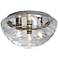 Besa Wave 15" Wide Clear Ceiling Light
