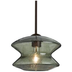Besa Zen Pendant 9 Wide Satin Nickel Finish
