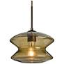 Besa Zen Pendant 9 Wide Satin Nickel Finish