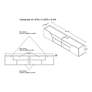Besque 61 1/4" Wide White 2-Door Floating TV Stand
