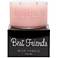 Best Friends Hand-Jeweled Pink Wish Candle