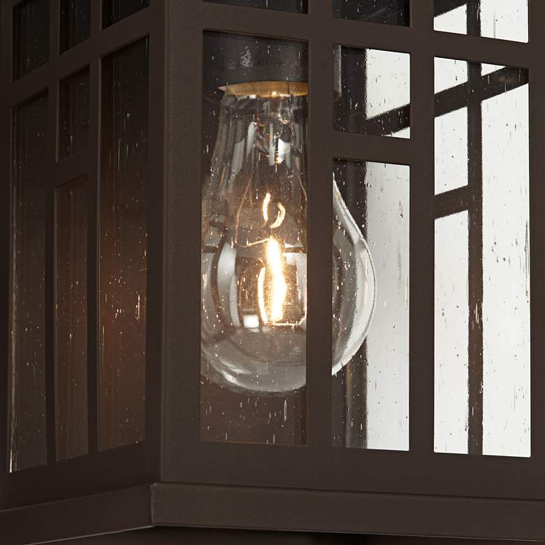 Image 5 Bester Bronze and Glass Outdoor Lantern Wall Lights Set of 2 more views