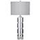Bethany Crystal Fluted Glass Column LED Table Lamp