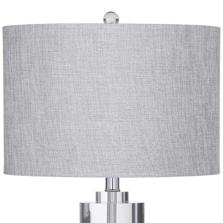 Bethany Crystal Fluted Glass Column LED Table Lamp more views