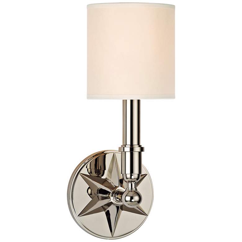 Image 1 Bethesda 14 inch High Polished Nickel Wall Sconce