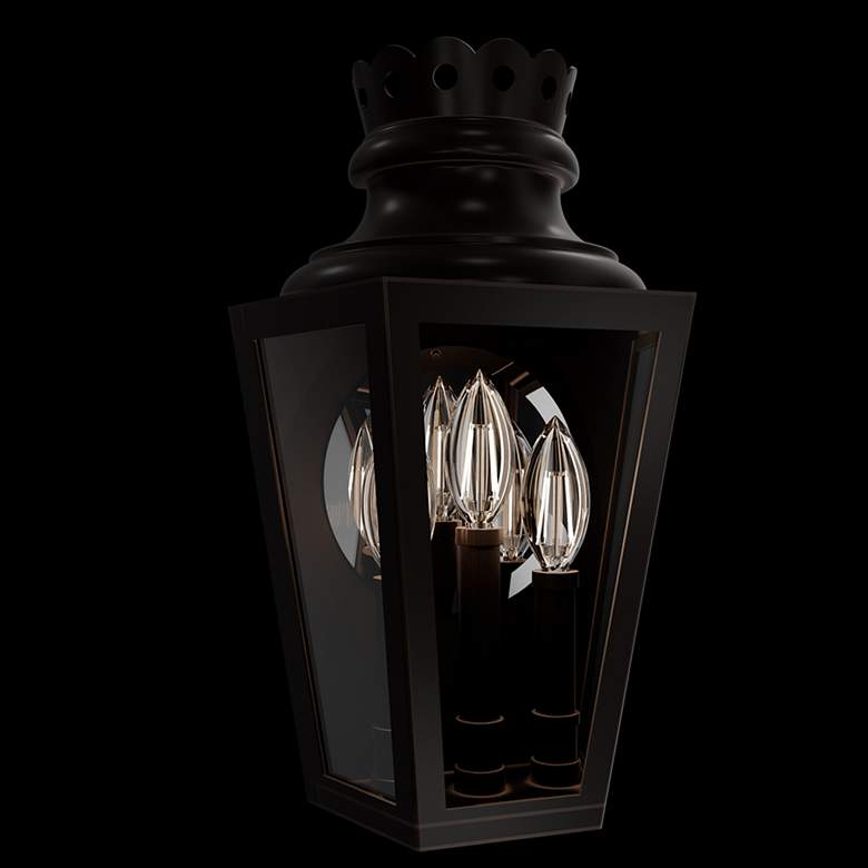 Image 1 Betony 20"H x 10"W 3-Light Outdoor Wall Light in Oil Rubbed Bronze