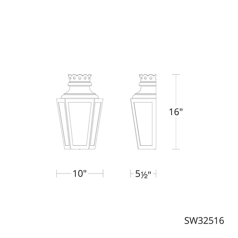 Image 2 Betony 20"H x 10"W 3-Light Outdoor Wall Light in Oil Rubbed Bronze more views