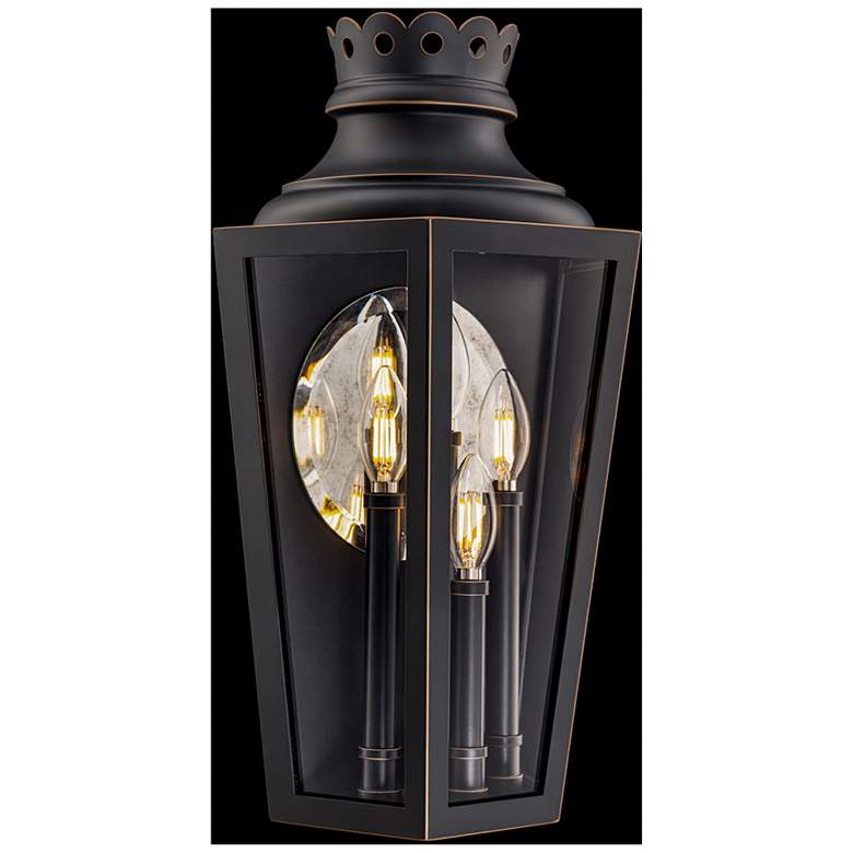 Image 1 Betony 20"H x 11"W 4-Light Outdoor Wall Light in Oil Rubbed Bronze