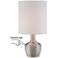Betsy Brushed Nickel 15 1/4" High Touch On-Off Table Lamp