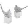 Better Together 11" High Textured Silver Figurines Set of 2