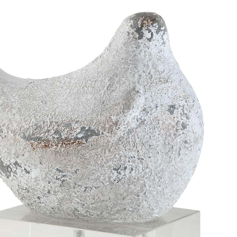Image 3 Better Together 11" High Textured Silver Figurines Set of 2 more views