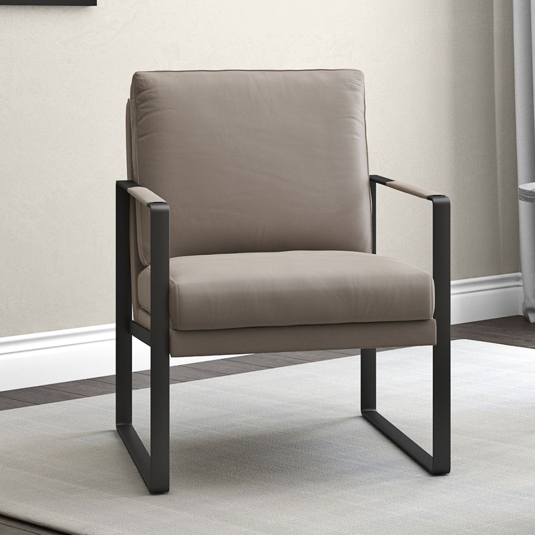 Plush discount grey chair