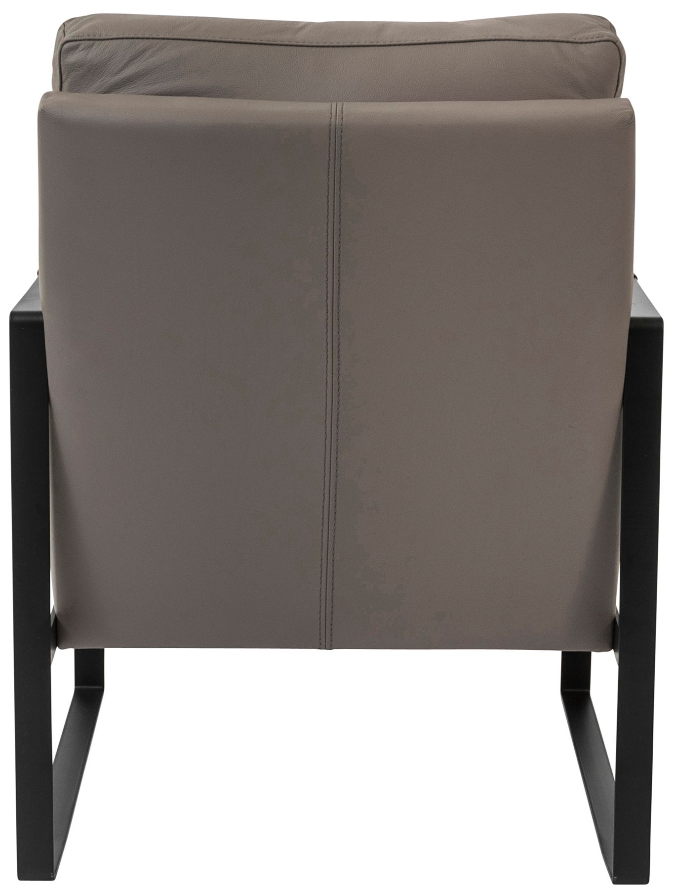 Bettina Gray Leather Lounge Chair