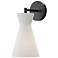 Betty 13 1/4" High Matte Black Wall Sconce