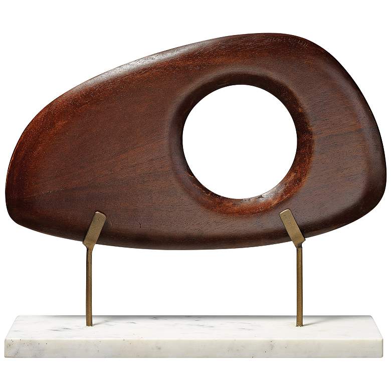Image 1 Betty 14" Wide Mid-Century Modern Wood Sculpture