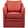Betty Bold Orange Fabric Swivel Armchair