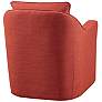 Betty Bold Orange Fabric Swivel Armchair