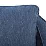Betty Navy Fabric Swivel Accent Armchair
