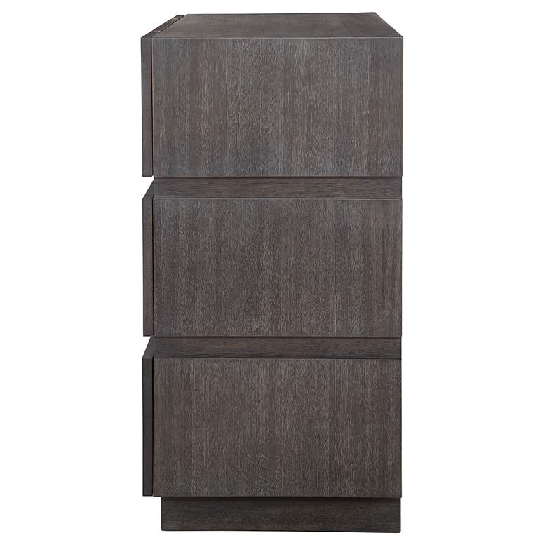 Image 7 Between the Lines 37" Wide x 35" High Acacia Accent Chest more views