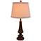 Beulah Antique Gold Hexagonal Urn Table Lamp