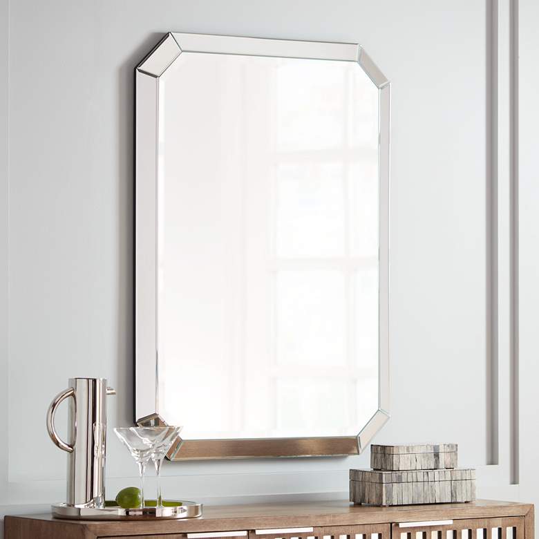 Image 1 Bevel Mirror Edge 28" x 40" Rectangular Wall Mirror