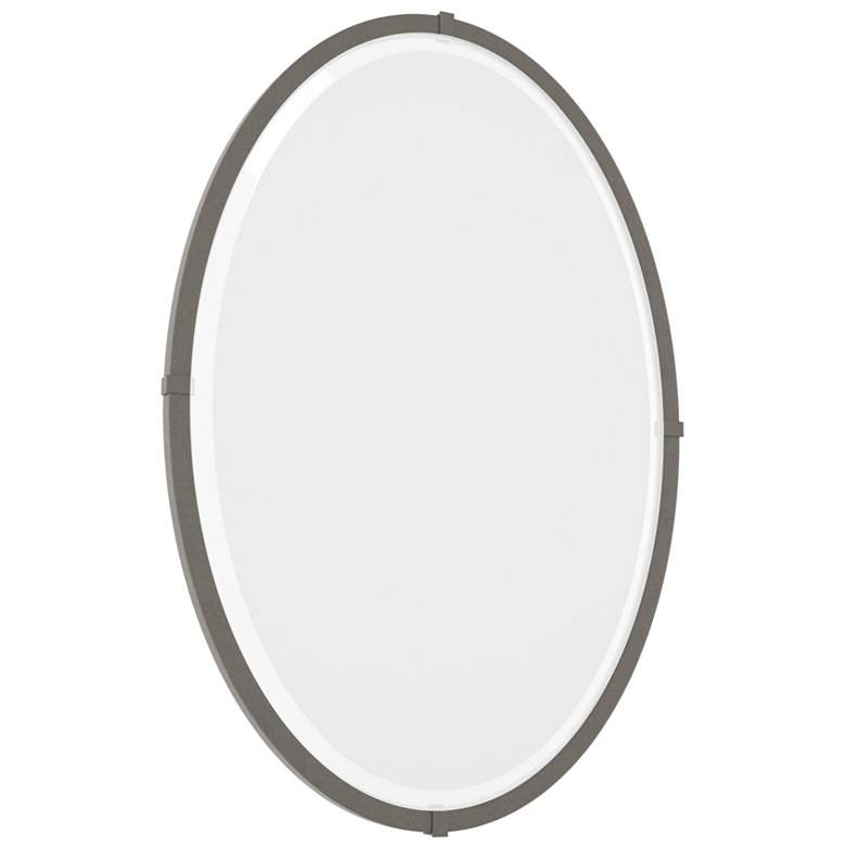 Image 1 Beveled Oval 22.3" x 31.7" Dark Smoke Wall Mirror