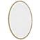 Beveled Oval 22.3" x 31.7" Soft Gold Wall Mirror