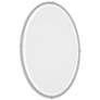 Beveled Oval 22.3" x 31.7" Vintage Platinum Wall Mirror