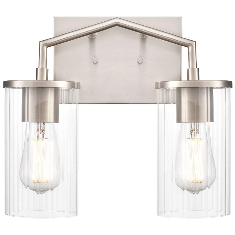 Image 3 Beverlly 13" Wide 2-Light Vanity in Brushed Nickel more views
