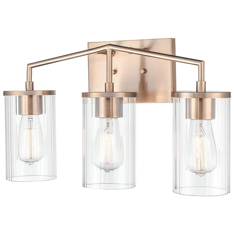 Image 4 Beverlly 20" Wide Modern Gold 3-Light Vanity Bath Light more views