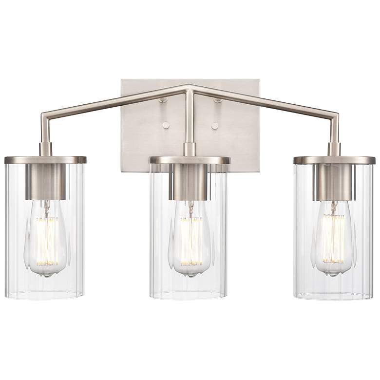 Image 3 Beverlly 20" Wide 3-Light Vanity in Brushed Nickel more views
