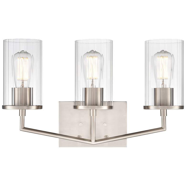 Image 5 Beverlly 20" Wide 3-Light Vanity in Brushed Nickel more views