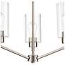 3_Beverlly 21" Wide 3-Light Chandelier in Brushed Nickel more views