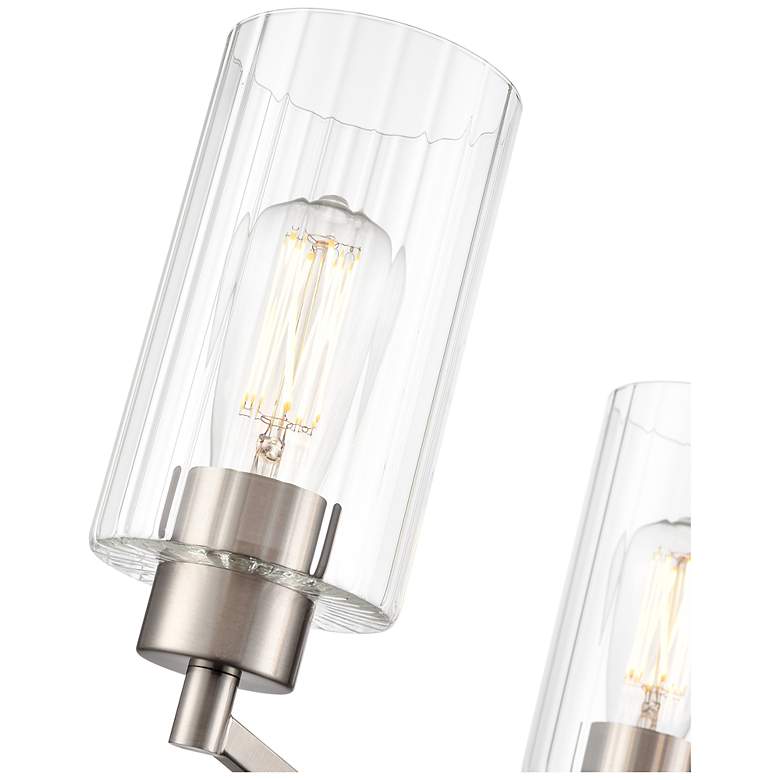 Image 4 Beverlly 21" Wide 3-Light Chandelier in Brushed Nickel more views