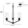 7_Beverlly 21" Wide 3-Light Chandelier in Brushed Nickel more views