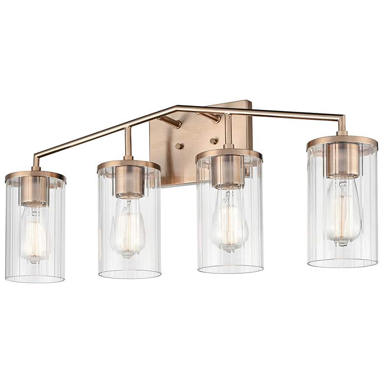 Image 3 Beverlly 25 1/2" Wide Modern Gold 4-Light Bath Light more views