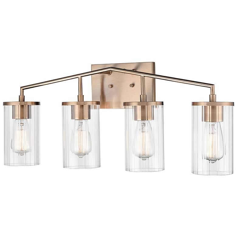 Image 4 Beverlly 25 1/2" Wide Modern Gold 4-Light Bath Light more views