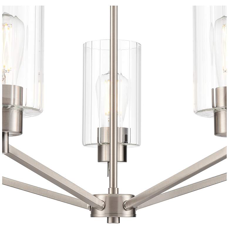 Image 3 Beverlly 26" Wide 5-Light Chandelier in Brushed Nickel more views