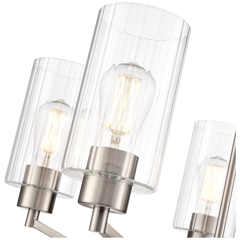 Image 4 Beverlly 26" Wide 5-Light Chandelier in Brushed Nickel more views