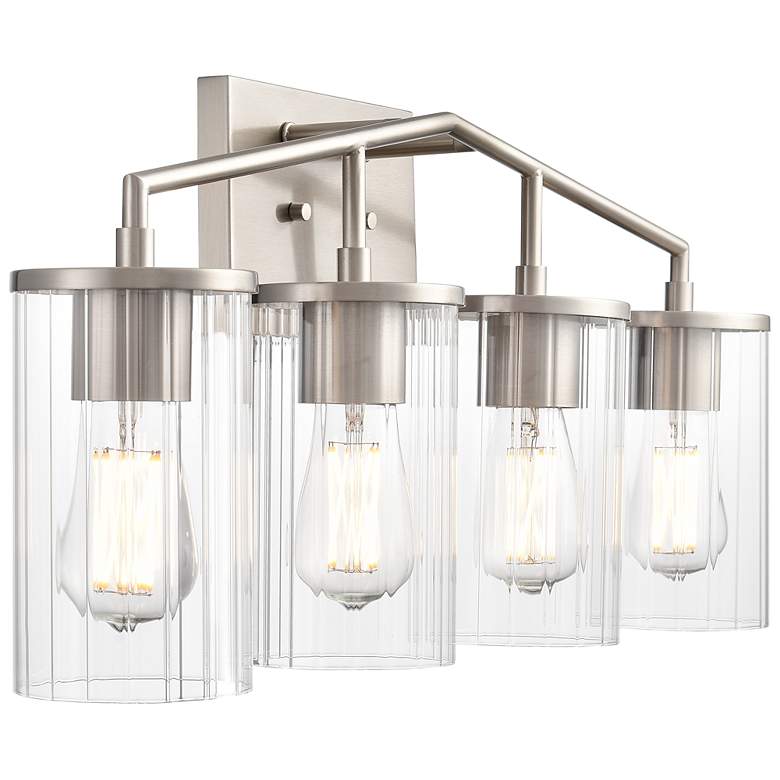 Image 4 Beverlly 28" Wide 4-Light Vanity in Brushed Nickel more views
