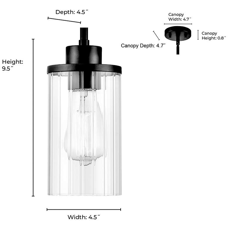 Image 7 Beverlly 4.5" Wide 1-Light Pendant in Brushed Nickel more views